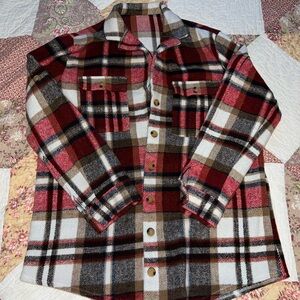 Plaid Button-Up Shirt